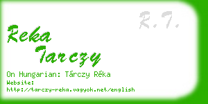 reka tarczy business card