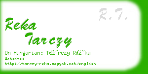 reka tarczy business card